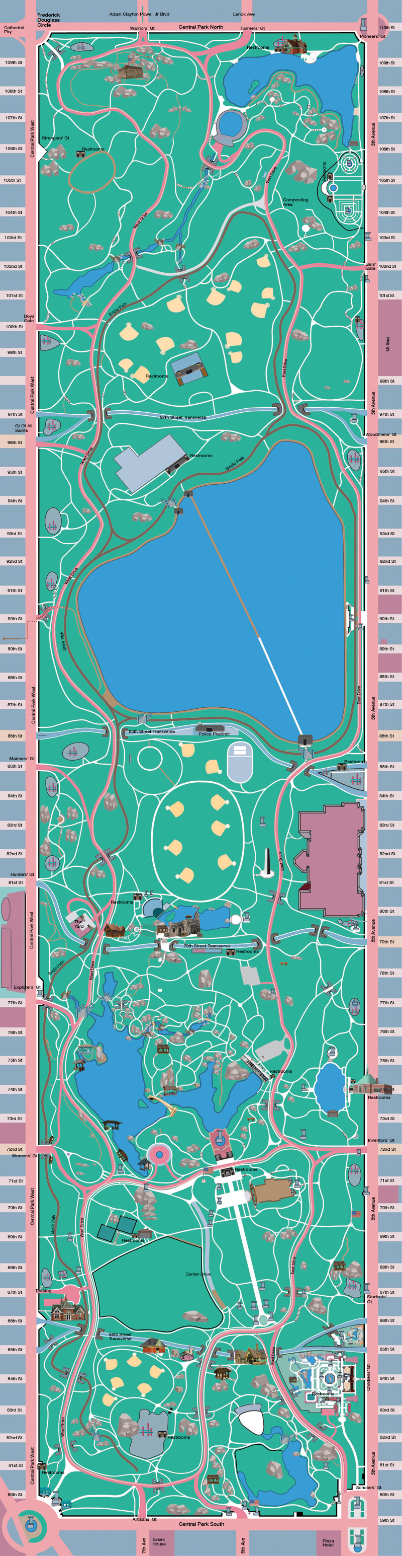 Central Park Interative Map