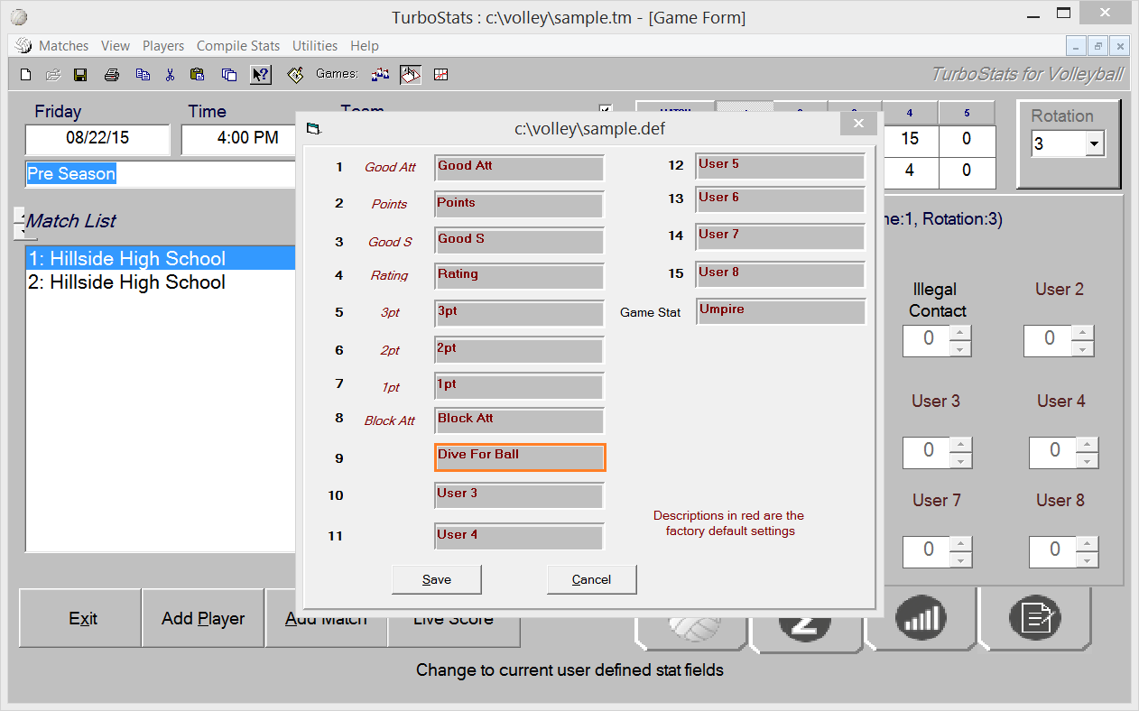 Volleyball Stat Software App - TurboStats Software