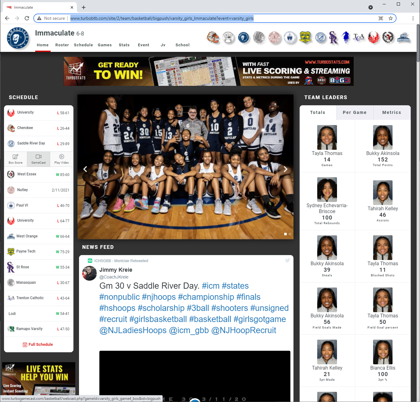 Create Your Own Basketball Team Page Home