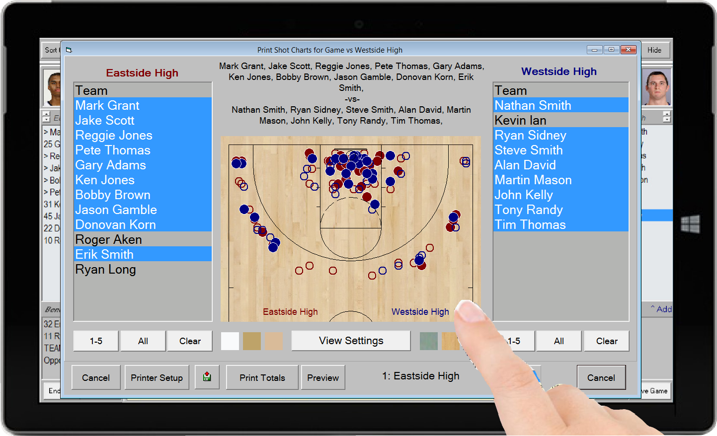 Basketball Statistics Tracker App